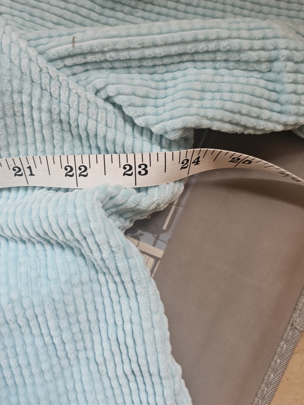 L.L. Bean Granola Girl Corduroy Relaxed Shirt Jacket Aqua Light Blue Large - Picture 6 of 6